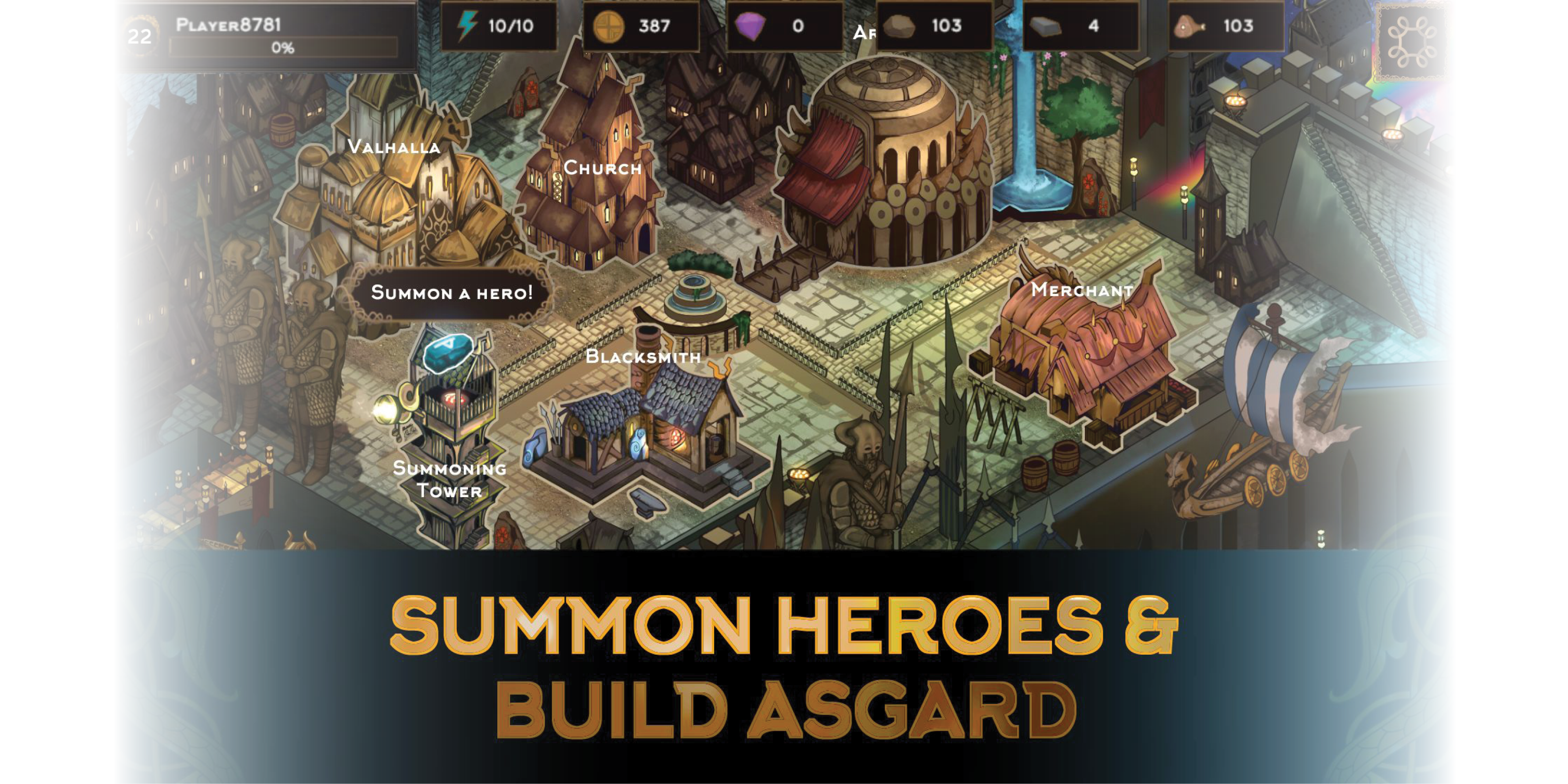 Screenshot of trailer of game Vikings: Heroes of Asgard by team Uneton