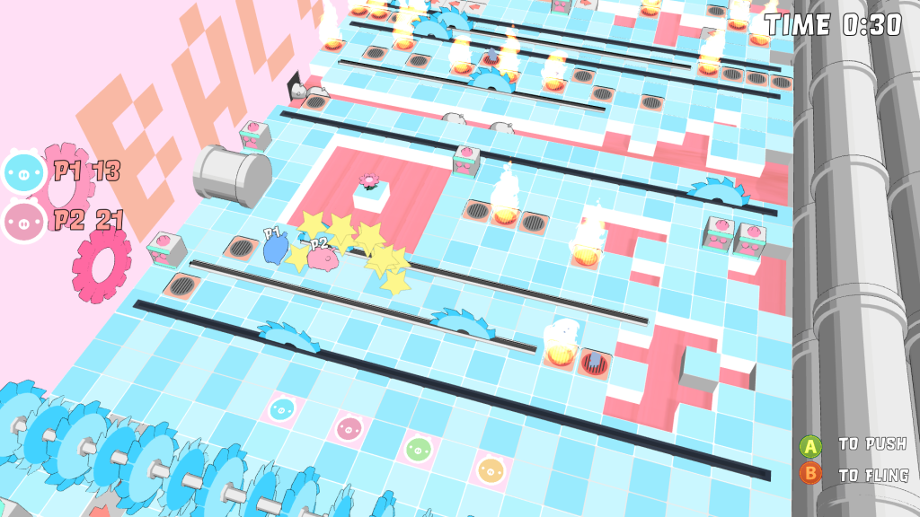 Gameplay screenshot of game Runaway Bacon by Tsuit Tsait Games