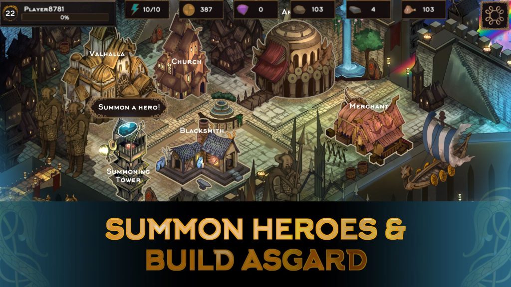 Screenshot of trailer of game Vikings: Heroes of Asgard by team Uneton